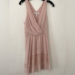 BCBGeneration flowy light blush pink dress